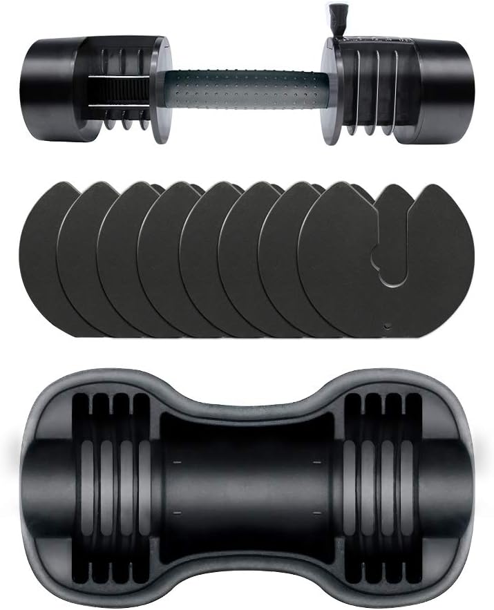 ATIVAFIT Adjustable Dumbbell 27.5 lbs Weights for Gym Home (Single) : Sports & Outdoors