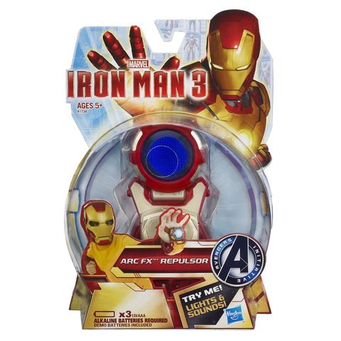 Game / Play Marvel Iron Man 3 ARC FX Wrist Repulsor Gear. Light, Plastic, Sound, Costume, Armor Toy / Child / Kid