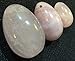 Set of 3 Natural Rose Quartz Eggs Kegel Exercise Weights Texas Hidden Gems