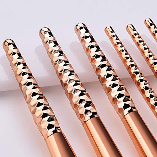 image for Seaintheson Makeup Brushes Set, 6 Pcs Makeup Brushes With Honeycomb Ro