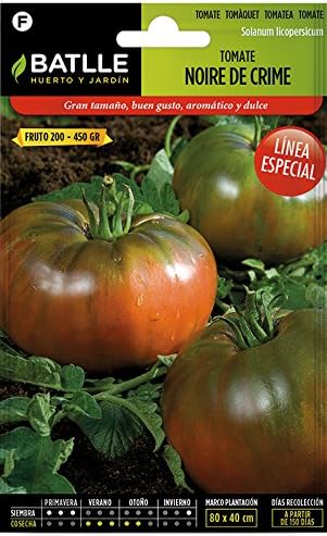 Semillas Hortícolas - Tomate Noire de Crime - Batlle: Amazon.es ...