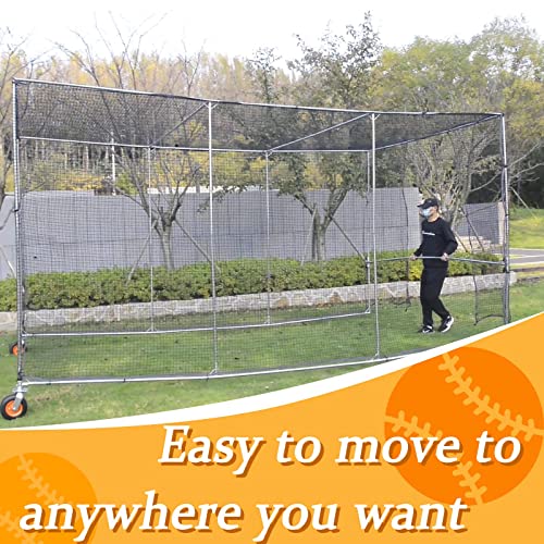 Batting Cage with Wheels,Baseball Batting Cage,Batting Cage with Wheels