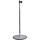 DisplayTown Adjustable Table Top Metal Stand from 19" to 36" Height with Metal Pole for Open Back Mannequin with Holes Table Display [36 Inch, Not a Floor Stand]