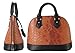 Rimen & Co. PU Leather Solid Snakeskin Shell Shape Top Handle Tote Womens Purse Handbag SW-3609