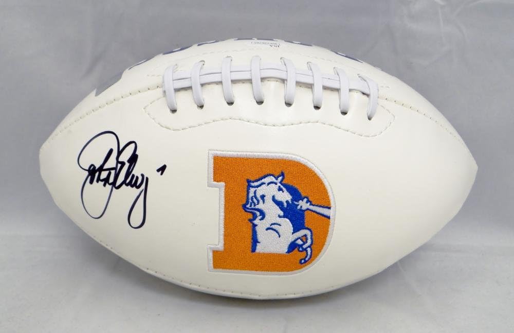 john elway autographed football