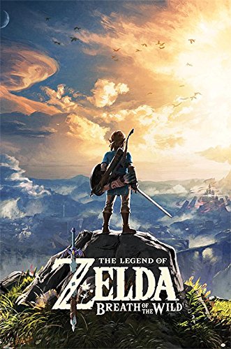 The Legend of Zelda Poste Breath Of The Wild Sunset (61cm x 91,5cm) + 1 pack tesa powerstrips®, 20 pieces