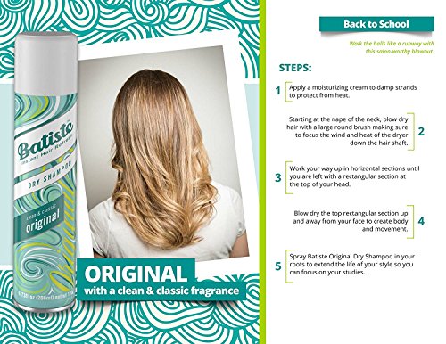 Batiste Dry Shampoo, Original Fragrance, 6.73 Fl Oz,Pack of 3