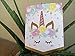 Unicorn Birthday Party Supplies Happy Birthday Banner Decoration Party, Celebration Themed Cute Fantasy Fairy for Baby's Birthday, Package Banner Includes 15 Pcs Card Pink Background, 2×Purple Ribbon.