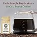 Sampler Variety Pack, Low Acid Organic Coffee Beans: Whole Bean, Mold-Free & Stomach Friendly, by Java Planet - Arabica Gourmet Coffee, 1.32 LBs of coffee packaged in six 3.2 oz bags