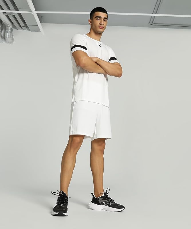 Herren Teamrise Jersey Shirt, Puma White-puma Black-puma White, M EU