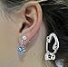Evelots 12 Piece Silver Clip-On Earring Converter - Turn Any Stud Into A Clip-On (2255)