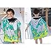 AYUQI Kids Hooded Towel for Bath, Swimming, Beach Holiday Soft, Cotton Lightweight Boys Towel Blue (Shark Pattern)