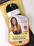 EZ Braid Professional 20 inches 1 Pack (Pre-Stretched) Braiding Hair (Color 1B/Off Black)