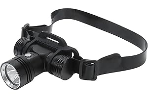XLENTGEN Super Bright Dive Lights Scuba Diving Headlight IPX8 Waterproof Dive Headlamp - 3 Lighting Modes - 2000 Lumens Underwater Safety Light with Rechargeable Battery