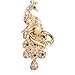 UCLL Universal Finger Stand Bracket Buckle Rose Gold Diamond Crown Sexy Mouth Stander Phone Holder (peacock)