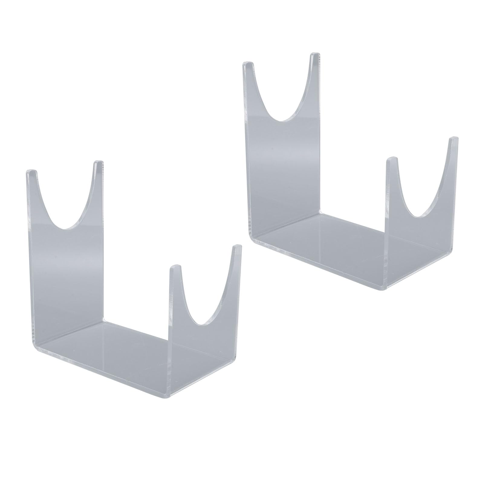 2 Pieces Acrylic Stand for Shofar, Clear Acrylic Shofar Stand Sturdy Holder Transparent Shofar Stand, Ideal for Home Office Decor