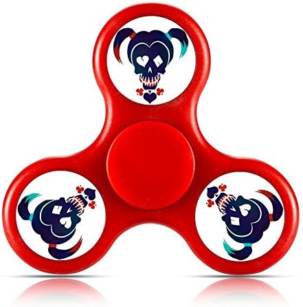 Suicide Squad Harley Quinn EDC Hand Spinner Tri Fidget Fingertip Gyro Stress Relief ADHD ADD Focus Toys High Speed, Best Fidget Toys Fiddle Sensory Toys For Kids Classroom For Camo Autism