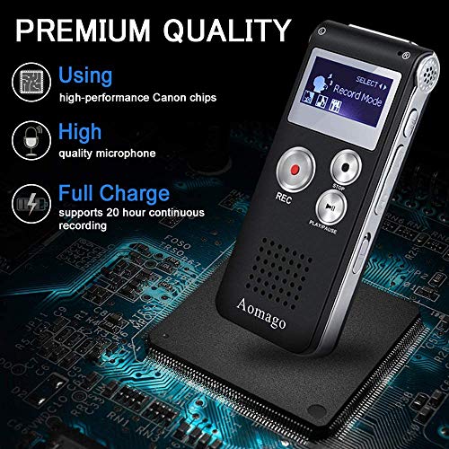 Digital Voice Recorder Voice Activated Recorder For Lectures, Meetings