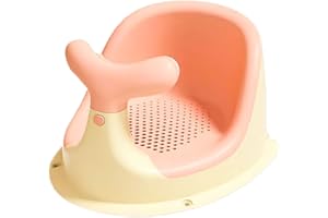 EASYFORALL Baby Bath Seat-Cute Whale Shape Baby Bathtub Seat for 6 Months & Up,Infant Bath Seat for Babies Sitting Up Bathing in Tub, Safety Infants Toddler Bath Seat with 4 Secure Suction Cups (Pink)