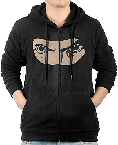 Maurmb Turn Into A Ninja Karate Fighter Disguise Mens Zip Fleece Hoodie Winter Hooded Sweater For Man