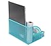 PAG Office Supplies Mesh Desk Organizer Pen Holder Accessories Storage Caddy with Drawer, 7 Compartments, Blue