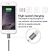 Taiyun Lightning Cable Charger 4Pack (3ft 5ft 6ft 10ft) Lengths Combination Durable and Fast Charging Cords for iPhone 7/7+/6/6+/6s/6s+/5/5s/5c/SE, iPad and More (gray)