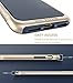 iPhone 7 Case, E LV iPhone 7 - Hybrid [Scratch/Dust Proof] Armor Defender Slim Shock-Absorption Bumper Case for Apple iPhone 7 - [DARK BLUE/GOLD]