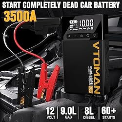 VTOMAN X5 Jump Starter with Air Compressor, 3500A