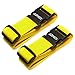 Luggage Straps Suitcase Belts for Travel Bag Accessories 2 Pack (Yellow)