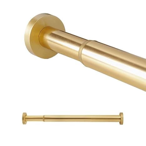 Cxyghxgy Shower Curtain Rod Extendable 42 76 Inches Non Slip