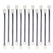 Hitlights LED Connector, 12Pack 10mm 4 Pin RGB LED Strip Connectors - 6Inch Solderless Connectors for 5050 LED Tape Light, Kitchens, Cabinets and More