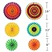 Fiesta Party Decorations, 25 Pcs Mexican Party Supplies Rainbow Paper Fans, Pom Poms Flowers, Circle Dot Banner, Honeycomb Ball, Foil Streamer for Cinco De Mayo Party Birthday Party Taco decorations