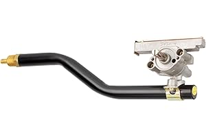 DELSBBQ Griddle Burner Control Valve for Blackstone 17 Inch Tabletop Griddle 1814 1971 2142 2143 Replacement Parts Griddle Burner Valve With Gas Rail Tube, Compatible With Blackstone Griddle Accessories