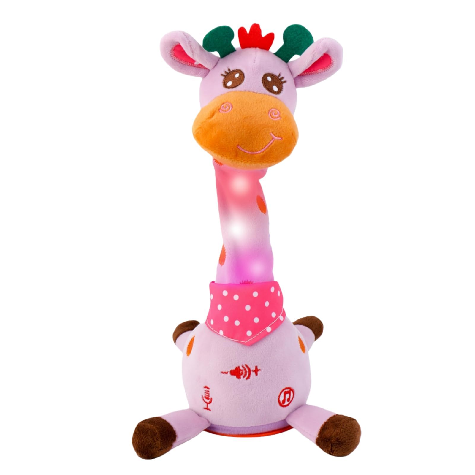 Edencomer Singing Dancing Giraffe Toy, Volume Control Talking Giraffe Speaking Toys for Baby Toddler Encourage Speech, Birthday Gifts for Kids Boys Girls (Purple) — image 1