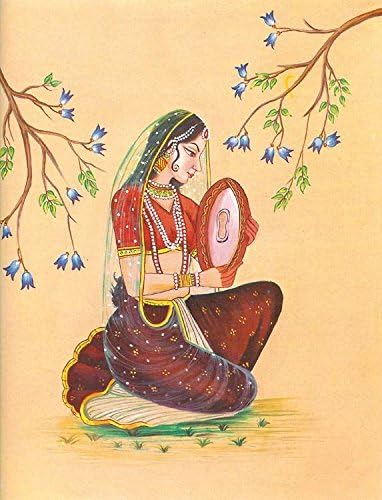 DollsofIndia Lady Playing Dafli - Poster - 11.5 x 9.5 inches - Unframed (ER25)