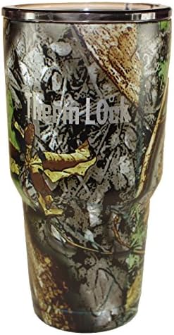 Therm Lock Camo 30 oz Tumbler Stainless Steel Vacuum Insulated Travel Mug Cup Matte Camo