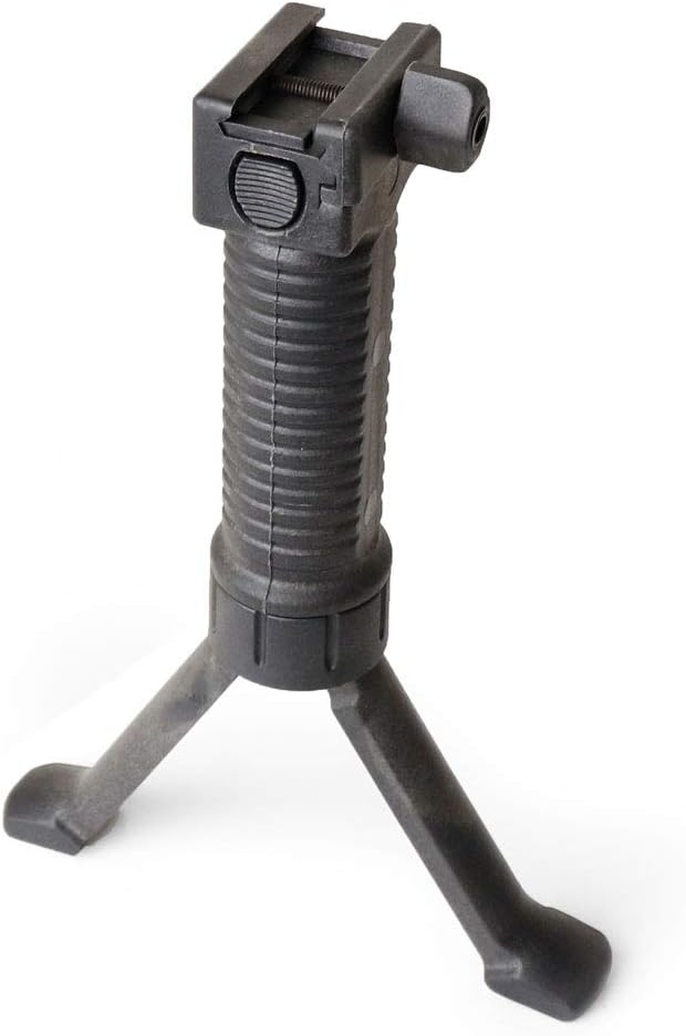 Bipod grip elastic convenient one-touch 20mm rail support BK (japan import)