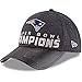 New Era Men's Heathered Black New England Patriots Super Bowl LI Champions Trophy Collection Locker Room 9FORTY Adjustable Hat
