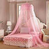 Winter 60*250*850cm Elegant Round Lace Insect Bed Canopy Netting Curtain Dome Mosquito Net New House Bedding Decor Summer Product White
