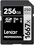 Lexar Professional (LSD256CBNA1667) 1667X 256GB SDXC Uhs-II/U3 Card