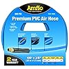 Amflo-554-100A-Blue-300-PSI-Premium-PVC-Air-Hose-38-x-100-With-14-MNPT-End-Fittings-And-Bend-Restrictors