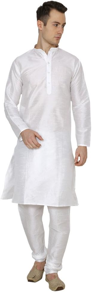 CRAFTSTRIBE Traditional Mens Ethnic Wear Cotton Silk Bollywood Kurta Pajama Set