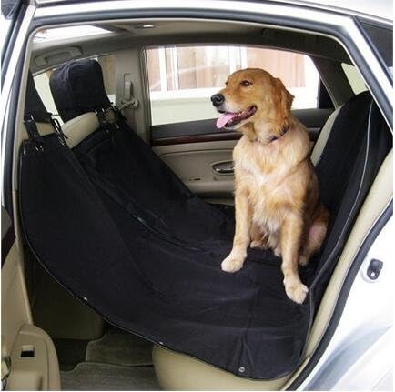 TABB Pet Seat Cover For Cars and Suv,Waterproof&Hammock Convertible Pet Car Seat Cover With Non Slip Backing,Seat Anchors,65X57Inches,Black