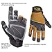 Custom Leathercraft160XX Contractor XtraCoverage Flex Grip Work Gloves, XX Large, Black, Brown