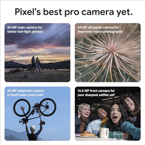 Google Pixel 8 Pro Unlocked Android Smartphone with Telephoto Lens and Super Actua Display