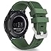 MoKo Band Compatible with Samsung Galaxy Watch 3 45mm/Gear S3 Frontier/Classic/Galaxy Watch 46mm/Huawei Watch GT2 Pro/GT 46mm/GT2 46mm/Ticwatch Pro 3, Silicone Strap Fit 22mm Band, Army GREEN