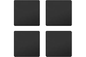 AOKLIT 4 Pcs 1/8 Hot Rolled Steel Plates, 4in x 4in A36 Steel Base Plate, Square Weldable Metal Plates for Structural Support