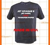 Jet-Opaque II Iron on Heat Transfer Paper/Dark Color 50 Sheets 8.5x11