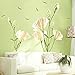 Kaimao Beautiful Lily Flower Wall Stickers Art Decal Murals Removable Wallpapers for Home Decoration
