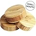 Timber Tops - Bamboo Wood Regular-Mouth Mason Jar Storage Lids with Silicone Seal - 3 Pack - Regular